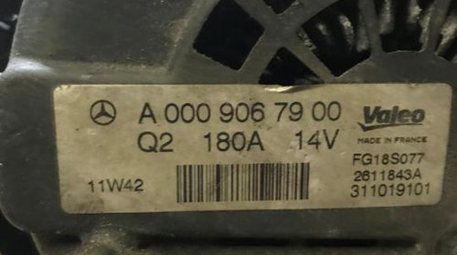 Alternator Mercedes W204, W212, W166, W639, W906, 2,2CDI A0009067900