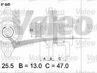 Alternator MITSUBISHI LANCER IV limuzina C6 A VALEO 437333