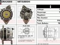 Alternator MITSUBISHI PAJERO CLASSIC V2 W DELCOREMY DRA3689