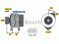 Alternator MITSUBISHI PAJERO PININ H6 W H7 W BOSCH 0986045581