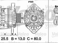 Alternator NISSAN PRIMERA Hatchback P11 VALEO 437501