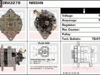 Alternator NISSAN PRIMERA P10 DELCOREMY DRA3279