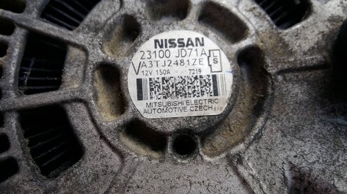 Alternator nissan qashqai 2.0 dci m9r 23100jd71a