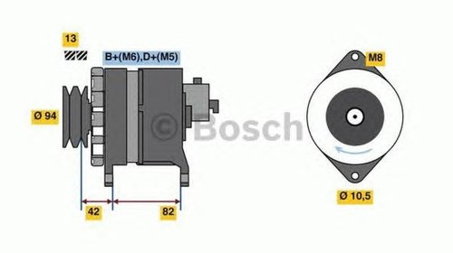 Alternator NISSAN SERENA C23M BOSCH 098604985