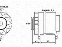 Alternator NISSAN TERRANO II R20 MAGNETI MARELLI 943346040010
