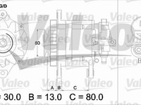 Alternator OPEL ASTRA F 56 57 VALEO 436725