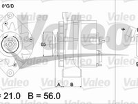 Alternator OPEL ASTRA G combi F35 VALEO 436297