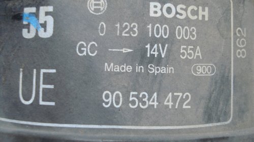 ALTERNATOR Opel Corsa B 1.0I Cod piesa: 0123100003