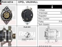 Alternator OPEL CORSA C F08 F68 DELCOREMY RAA14014