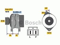 Alternator OPEL CORSA D BOSCH 0986081150