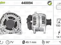 Alternator OPEL MOVANO platou sasiu U9 E9 VALEO 440094