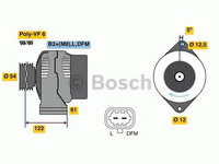 Alternator OPEL VECTRA C combi (2003 - 2016) Bosch 0 986 080 370