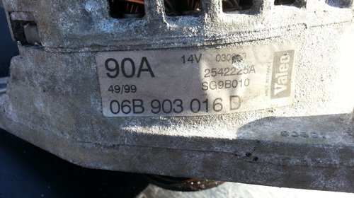 Alternator passat b5 1.8 20v 90 A 06b903016