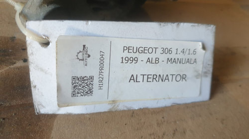 Alternator Peugeot 306 1.4 1.6 benzina 1999 2000