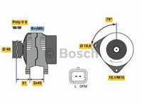 Alternator PEUGEOT 307 CC 3B BOSCH 0986049560