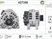 Alternator PEUGEOT 307 CC 3B VALEO 437356