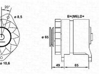 Alternator PEUGEOT J5 platou sasiu 290L MAGNETI MARELLI 943356136010
