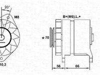 Alternator RENAULT CLIO I B C57 5 357 MAGNETI MARELLI 943356948010