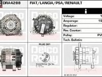 Alternator RENAULT CLIO II BB0 1 2 CB0 1 2 DELCOREMY DRA4288