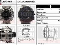 Alternator RENAULT KANGOO KC0 1 DELCOREMY DRA3754