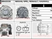 Alternator RENAULT LAGUNA II Grandtour KG0 1 DELCOREMY DRA0339