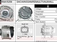 Alternator RENAULT LOGAN I combi KS DELCOREMY RAA15259