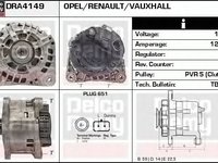 Alternator RENAULT MASTER II caroserie FD DELCOREMY DRA4149