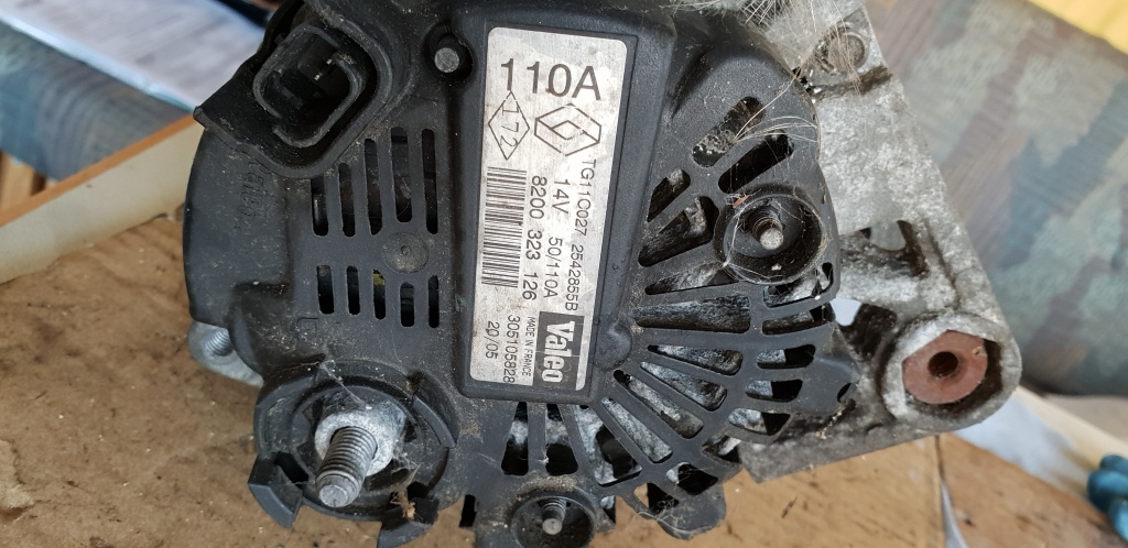 Alternator Renault Megane 1.4 MPI 1.6 MPI, 110 A, cod produs: 8200 323 126 / 8200323126
