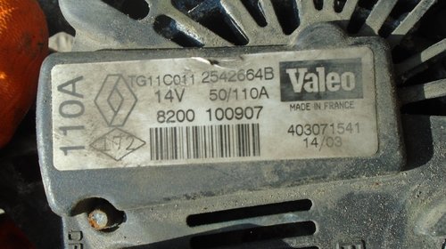 Alternator renault megane 2 1.5dsl cod 8200100907