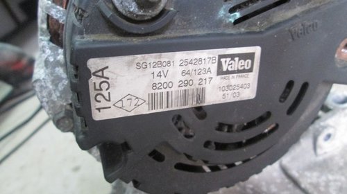 Alternator Renault Megane 2 1.9 dci cod 2542817B Valeo