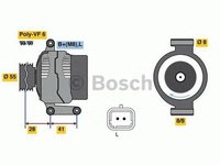 Alternator RENAULT MEGANE I BA0 1 BOSCH 0986080930