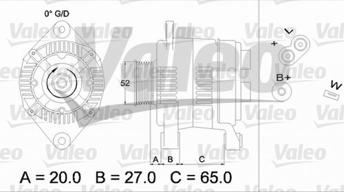 Alternator RENAULT SPORT SPIDER EF0 VALEO 436