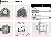 Alternator RENAULT WIND E4M DELCOREMY DRA0401