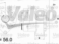 Alternator SAAB 900 I AC4 AM4 VALEO 436290