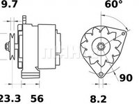 Alternator SAAB 900 I Cabriolet MAHLE ORIGINAL MG532