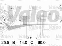 Alternator SEAT CORDOBA 6L2 VALEO 437396