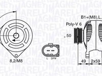 Alternator SEAT CORDOBA Vario 6K5 MAGNETI MARELLI 063533250130