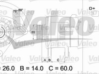 Alternator SEAT IBIZA II 6K1 VALEO 436364