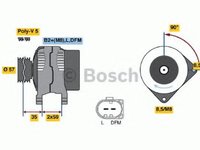 Alternator SKODA FABIA (6Y2) (1999 - 2008) Bosch 0 986 049 101