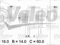 Alternator SKODA FABIA Praktik VALEO 437411