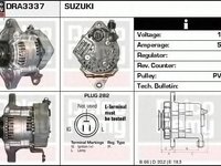 Alternator SUZUKI SAMURAI SJ DELCOREMY DRA3337