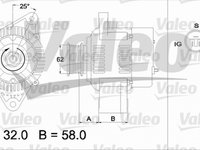 Alternator TOYOTA CAMRY CV1 XV1 V1 VALEO 436536