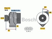 Alternator TOYOTA CARINA E limuzina T19 BOSCH 0986040960