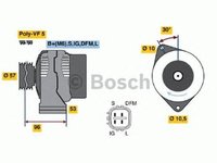 Alternator TOYOTA COROLLA Verso ZDE12 CDE12 BOSCH 0986049221