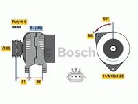 Alternator TOYOTA RAV 4 II CLA2 XA2 ZCA2 ACA2 BOSCH 0986049490