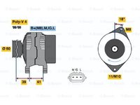 Alternator TOYOTA YARIS VERSO NLP2 NCP2 BOSCH 0986045811