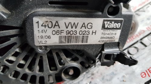 Alternator Valeo original 140A Seat Toledo 3 2.0TDi 136 / 140 / 170cp 06f903023h