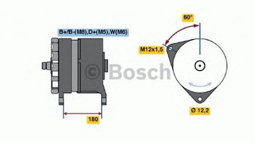 Alternator VOLVO 9700 BOSCH 0986045990