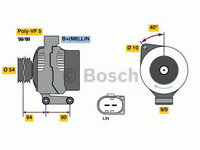 Alternator VOLVO V70 III (BW) (2007 - 2016) Bosch 0 986 047 930