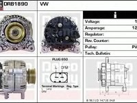 Alternator VOLVO XC70 CROSS COUNTRY DELCOREMY DRB1890